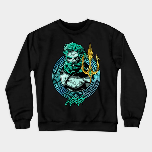 Poseidon Crewneck Sweatshirt by sisidsi